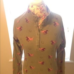 Women's Bit and Bridle long sleeve Shirt.